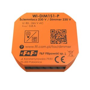 F&F Wi-DIM1S1-P LED ve normal aydınlatma için Wi-Fi dimmer 230 V DIMMER