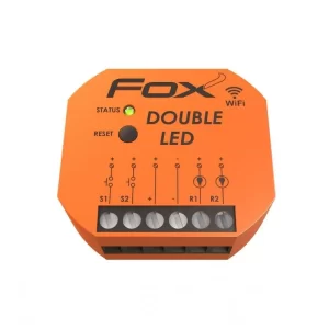 F&F Wi-LED2S2-P LED aydınlatma için Wi-Fi denetleyicisi, iki kanallı 12 V DOUBLE LED