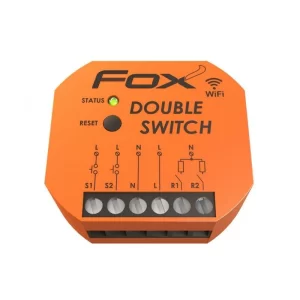 F&F Wi-R2S2-P İki kanallı Wi-Fi rölesi 230 V ÇİFT ANAHTAR