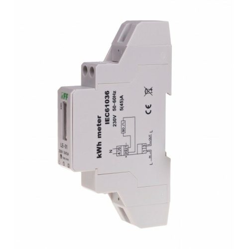 F&F LE-01 Enerji tüketim sayacı tek fazlı 45 A.