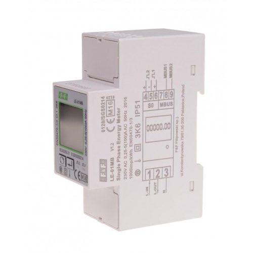 F&F LE-01MB Enerji tüketim sayacı tek fazlı , iki yönlü