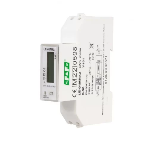 F&F LE-01MR Enerji tüketim sayacı v2 , tek fazlı