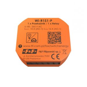F&F WI-R1S1-P 230 V ANAHTAR & ENERJİ kutusu için Wi-Fi rölesi