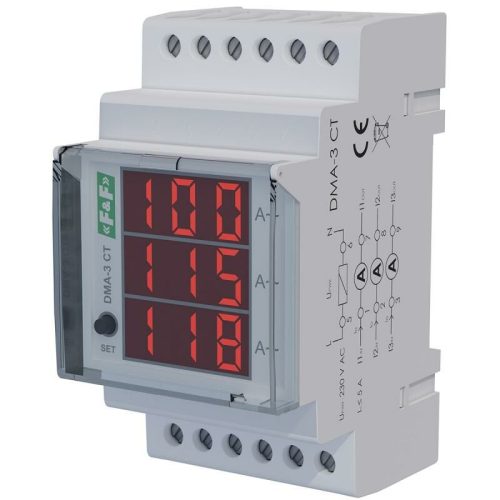 F&F DMA-3-CT Akım Göstergesi, 3 Fazlı