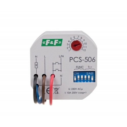 F&F PCS-506 230 V AC 8 İşlevli START Girişli Zaman Rölesi