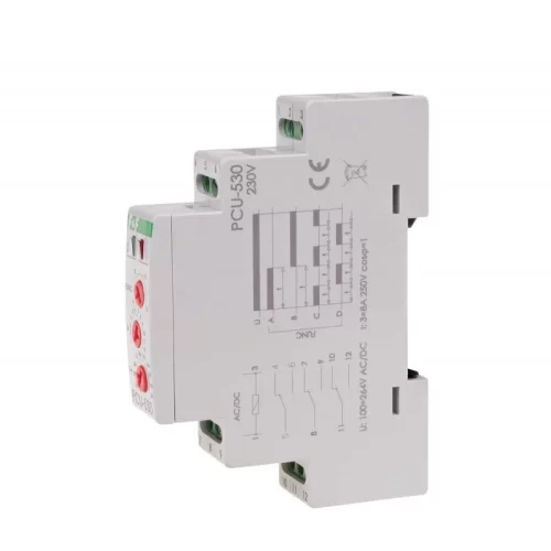 F&F PCU-530 Zaman Rölesi Gecikmeli Kap. Aç.Döngüsel 100÷264 V AC-DC