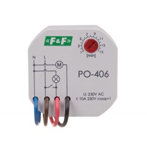 F&F PO-406 230 V AC Zaman Rölesi Gecikmeli Bırakmalı