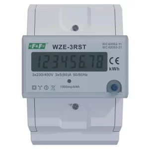 F&F WZE-3RST 3 fazlı Elektrik tüketimi göstergesi